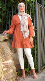 WS8010Copper-dress-top
