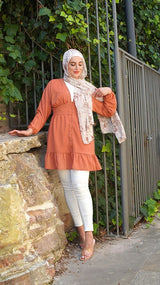 WS8010Copper-dress-top