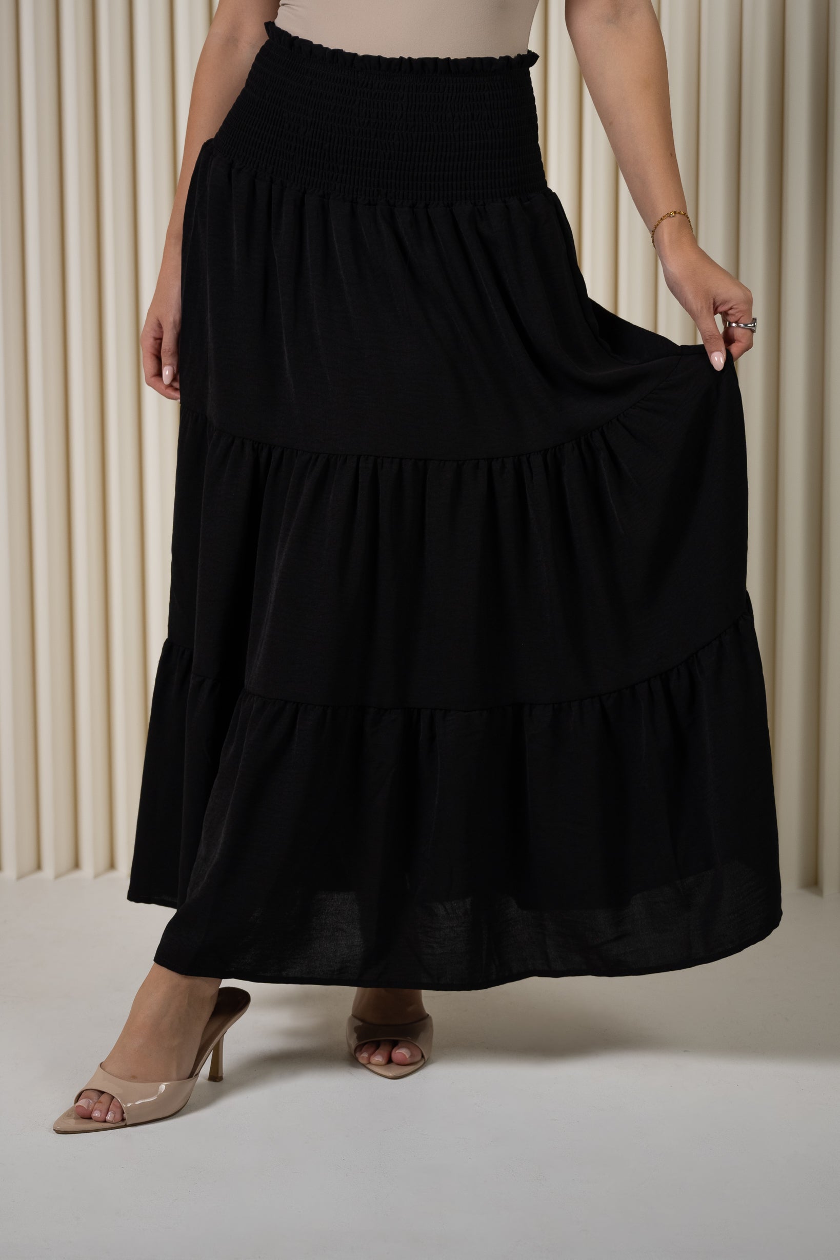 Dina Elastic Waist Skirt