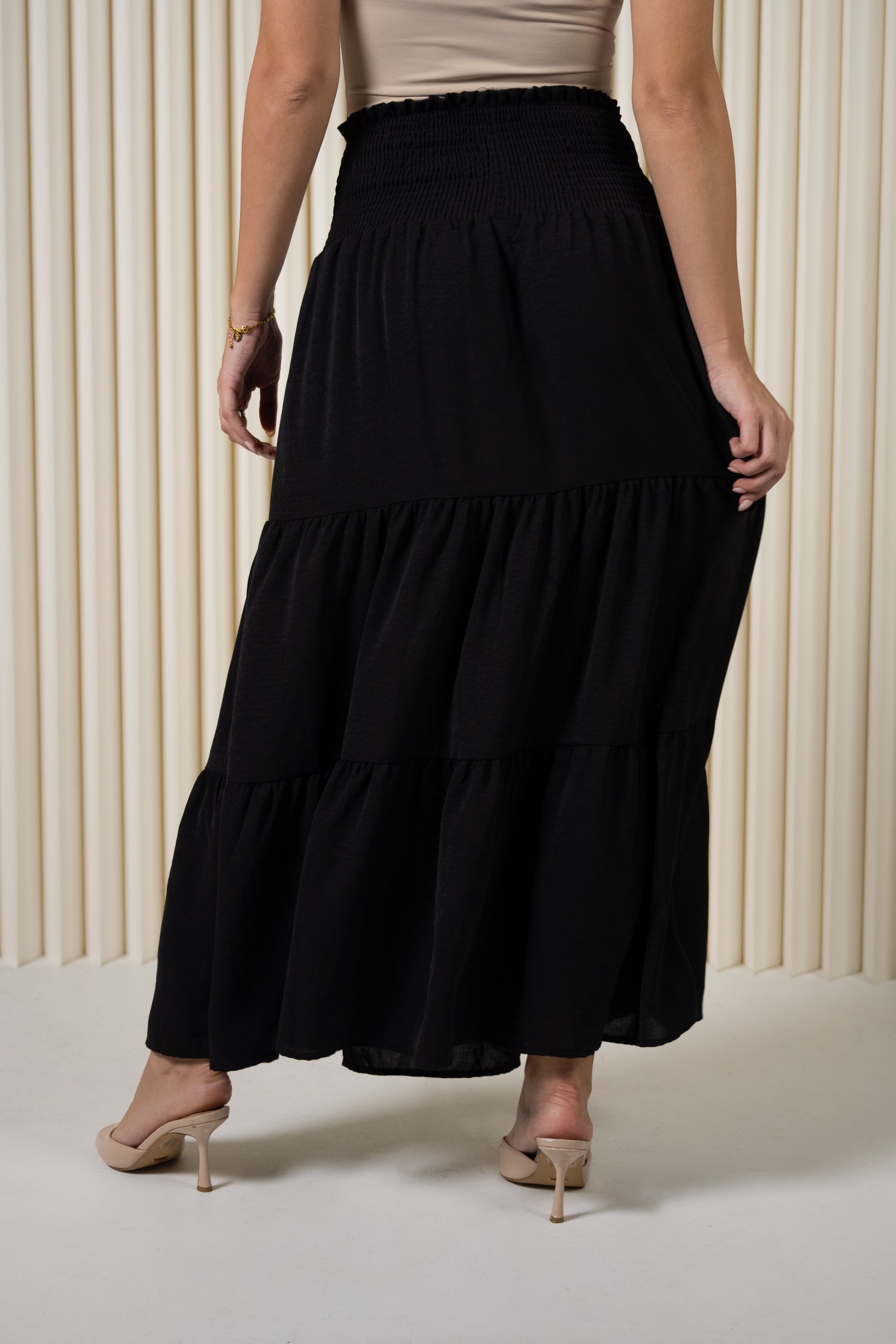 Dina Elastic Waist Skirt