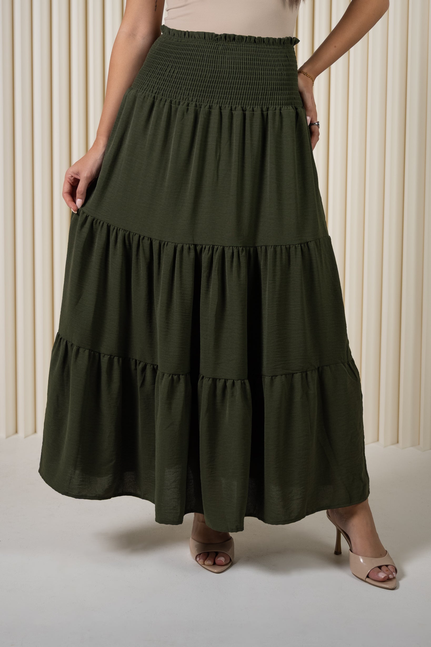 Dina Elastic Waist Skirt