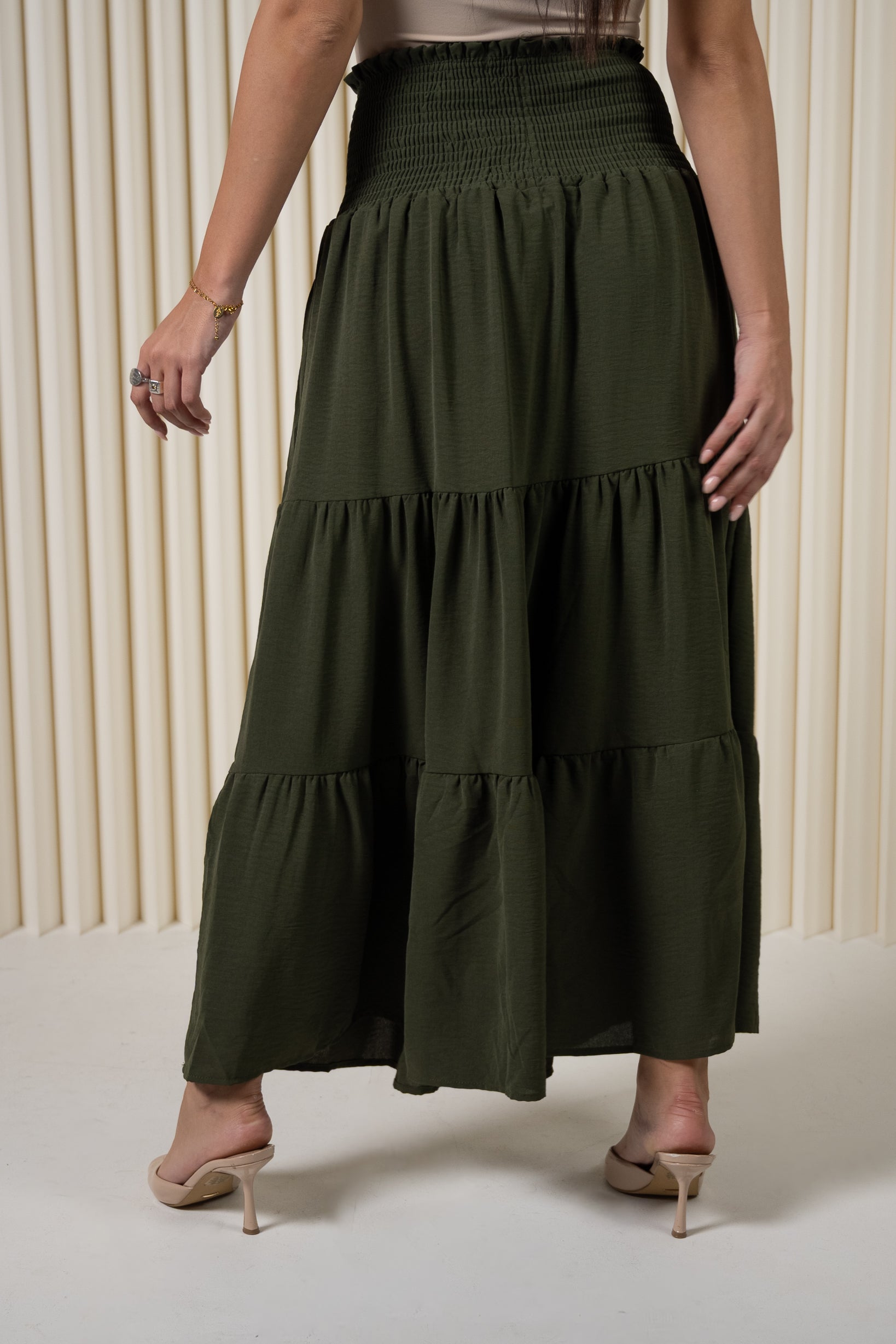 Dina Elastic Waist Skirt