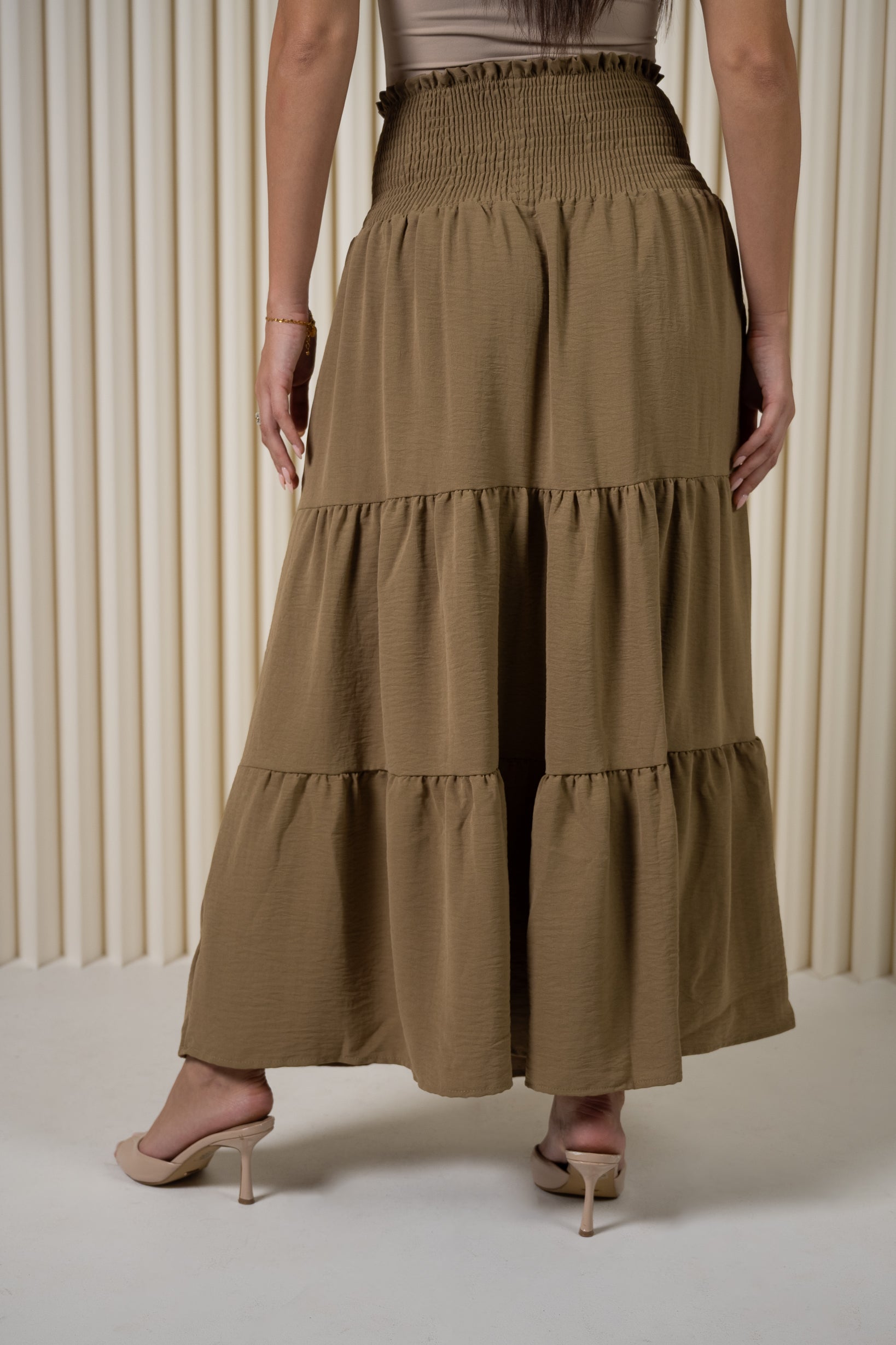 Dina Elastic Waist Skirt