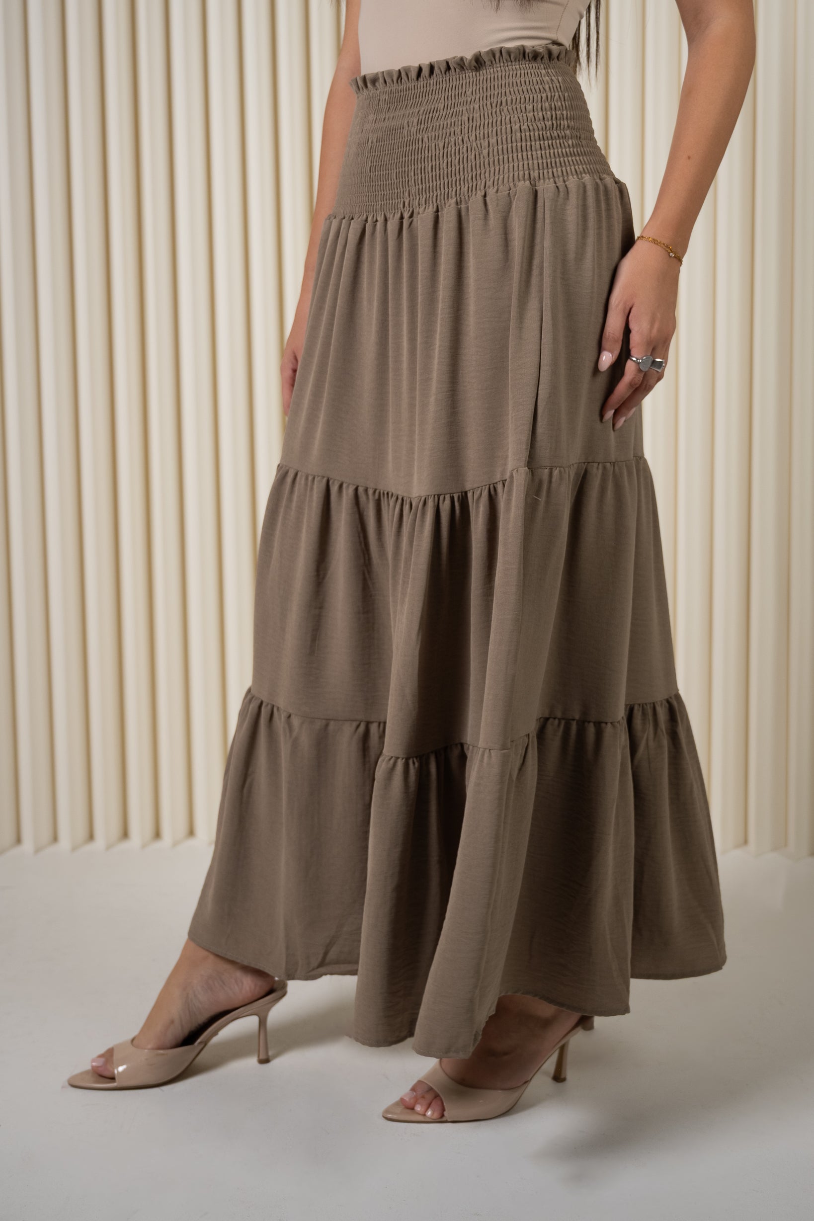 Dina Elastic Waist Skirt