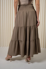 Dina Elastic Waist Skirt