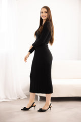 200850M-Black-dress-abaya-knit