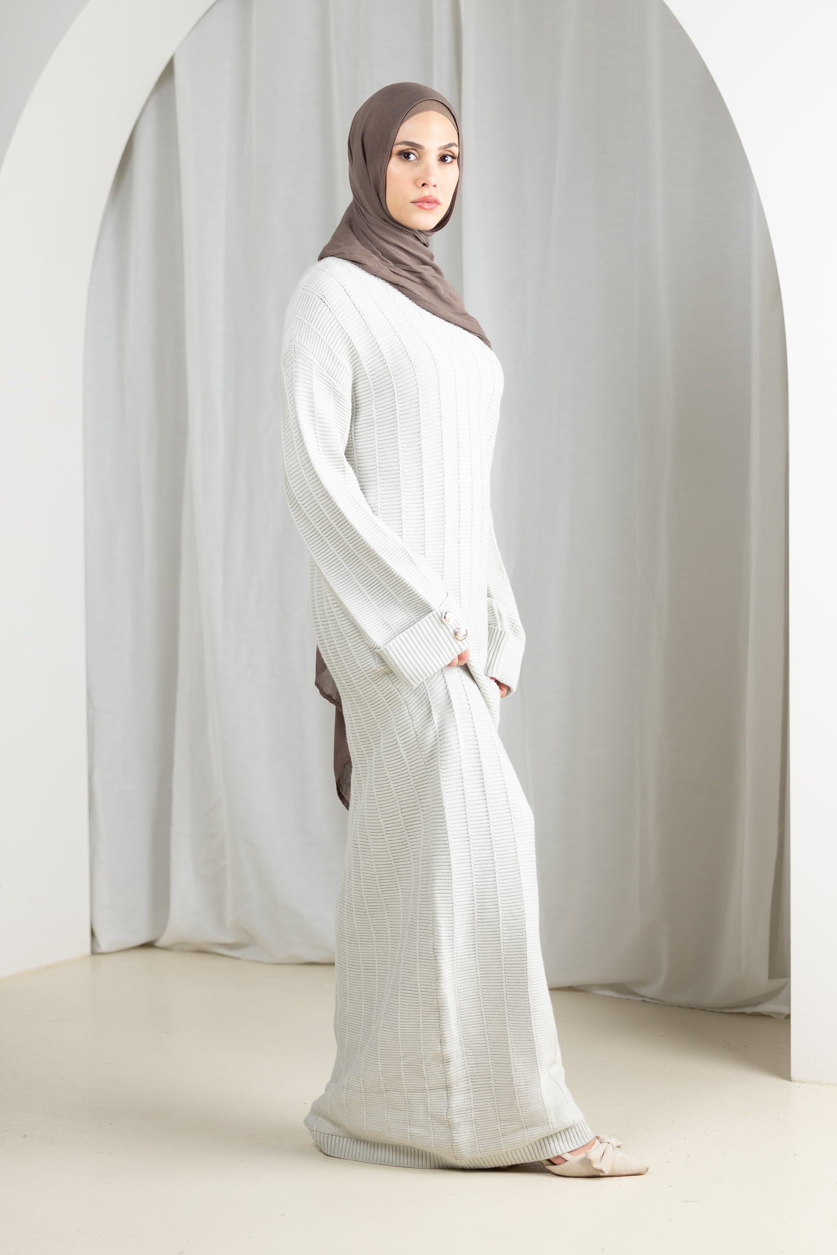 2142-GRY-dress-abaya-knit