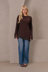 Lace Muse Knit Top