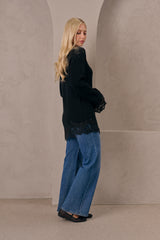 Lace Muse Knit Top