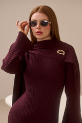 Scarlet Knit Scarf Dress