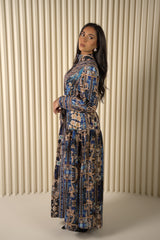 Blue Empress Shirt Dress