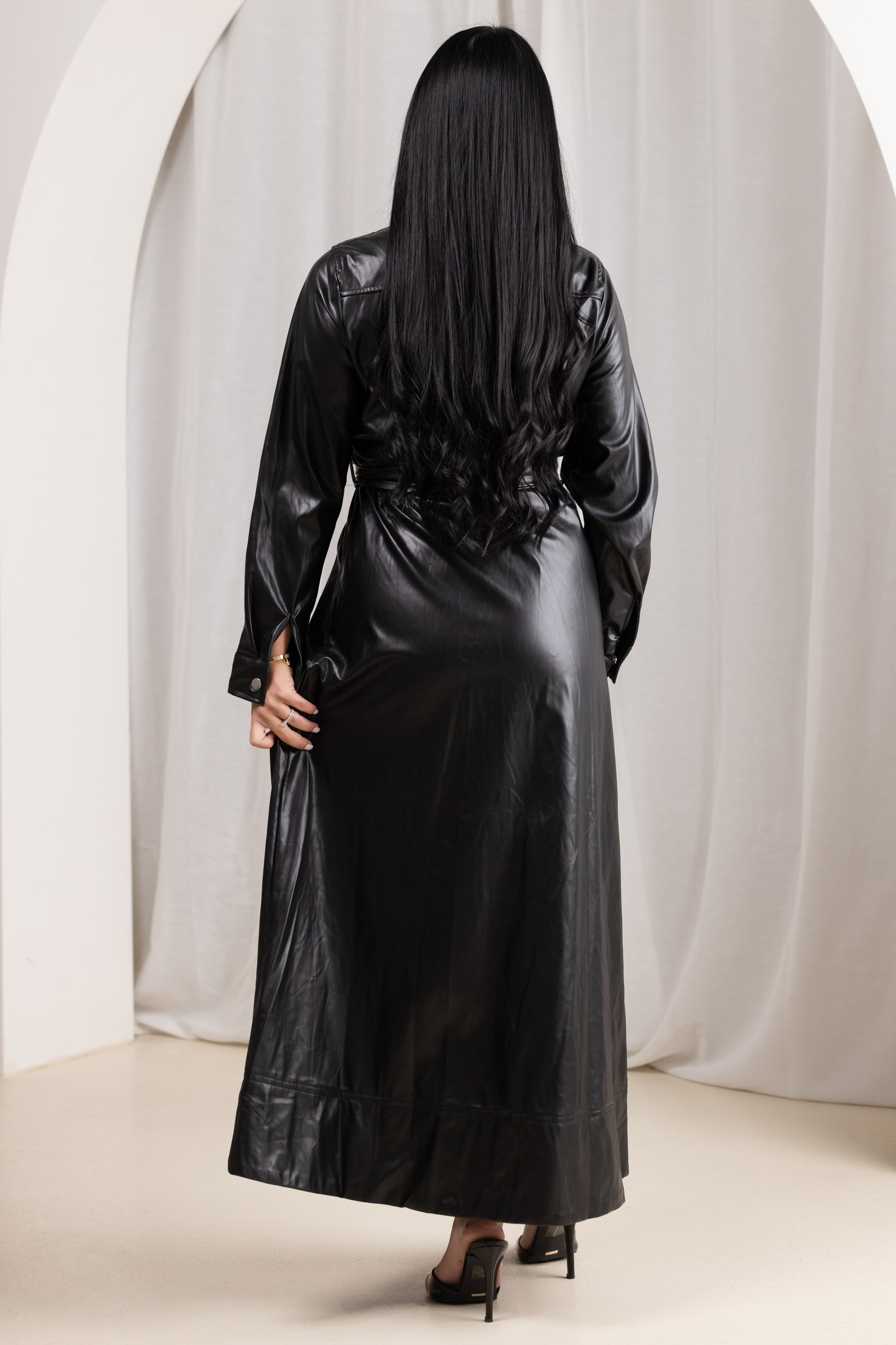 35919-BLK-dress-abaya-leather