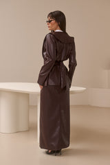 Alana PU Leather Jacket