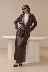 Alana PU Leather Jacket