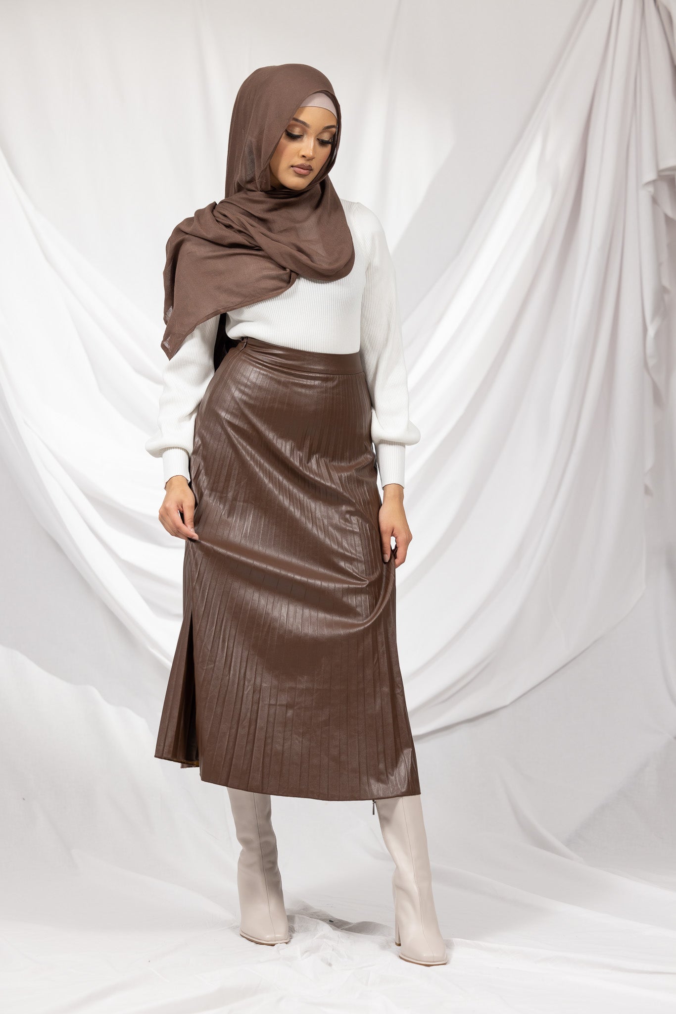 60414-BRN-midi-skirt-leather