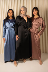 Dallal Satin Tie Back Dress