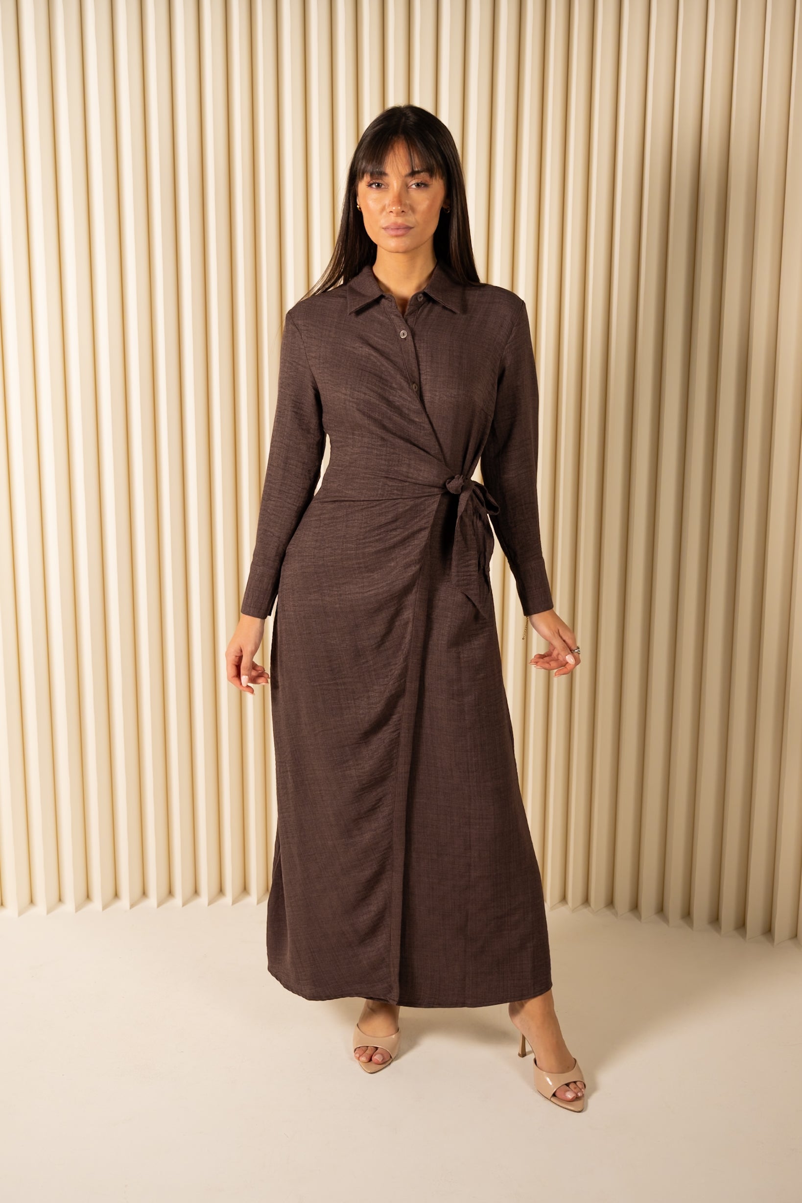 Denize Shirt Wrap Dress