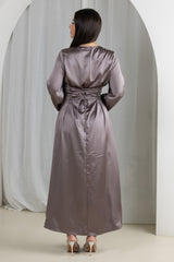 Wallai Satin Tie Back Dress