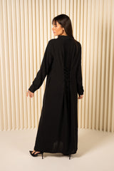 Tie Back Shirt Abaya & Pant Set