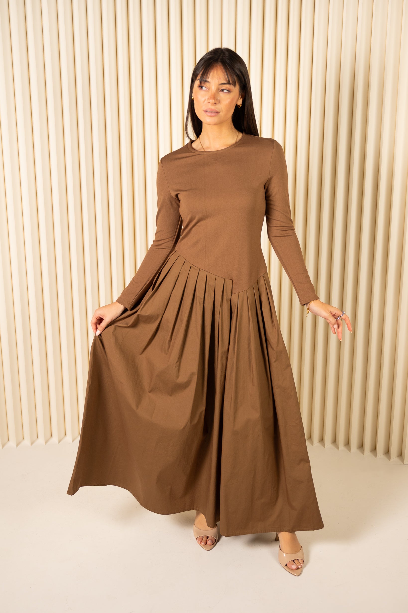 Azimmi Pleat Bottom Dress