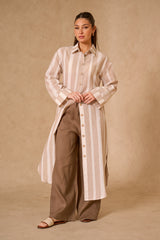 Lila Maxi Shirt