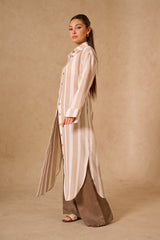 Lila Maxi Shirt