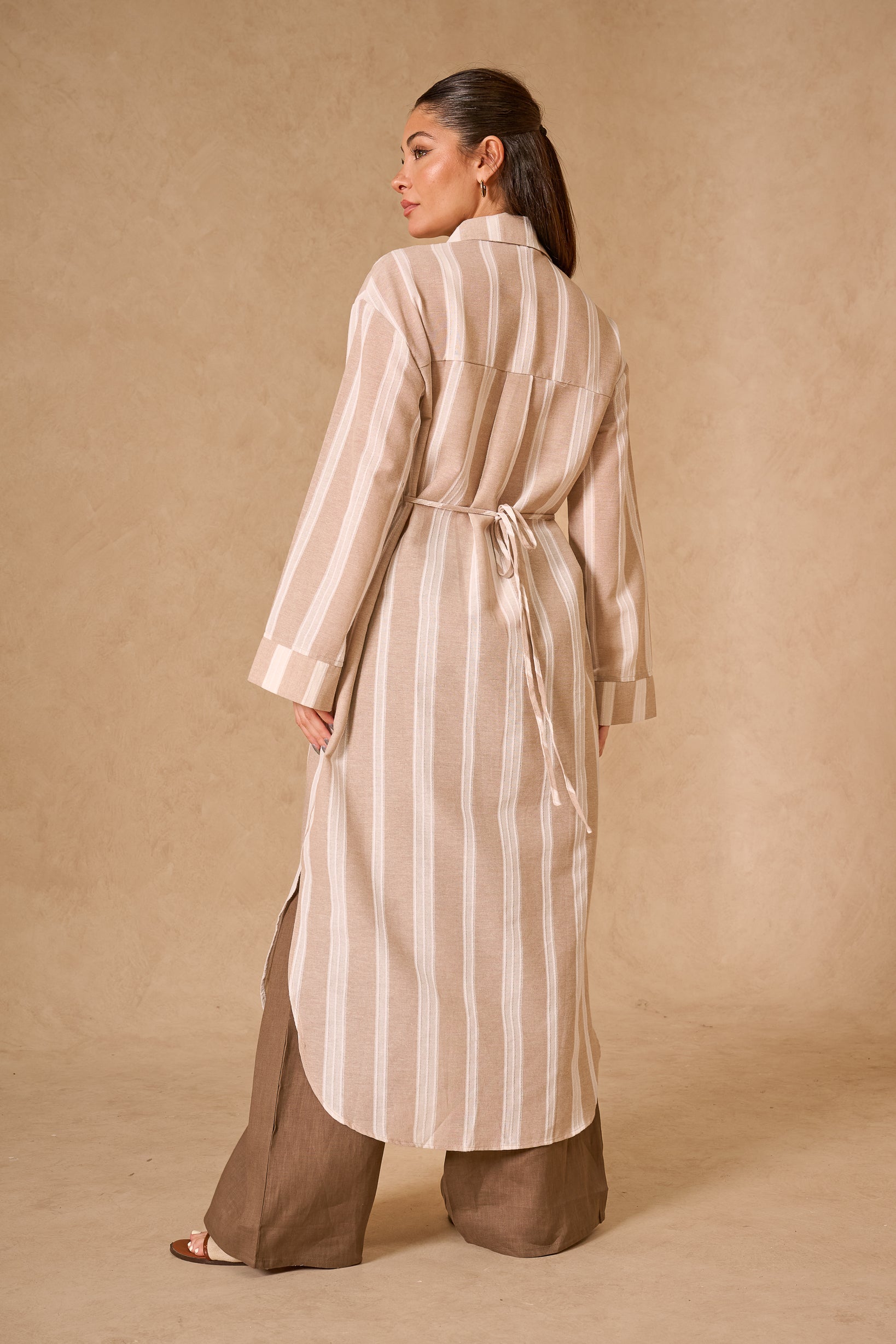 Lila Maxi Shirt