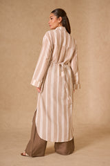 Lila Maxi Shirt