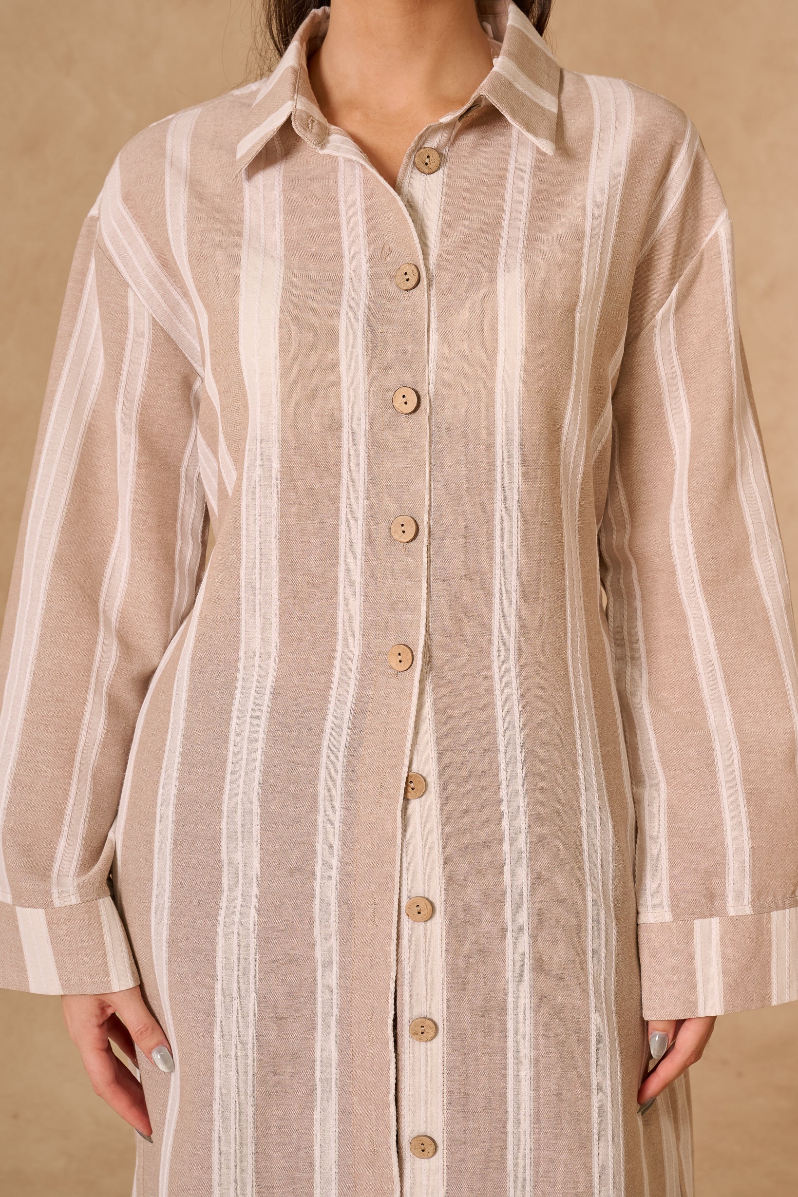 Lila Maxi Shirt