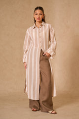 Lila Maxi Shirt