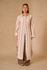 Lila Maxi Shirt