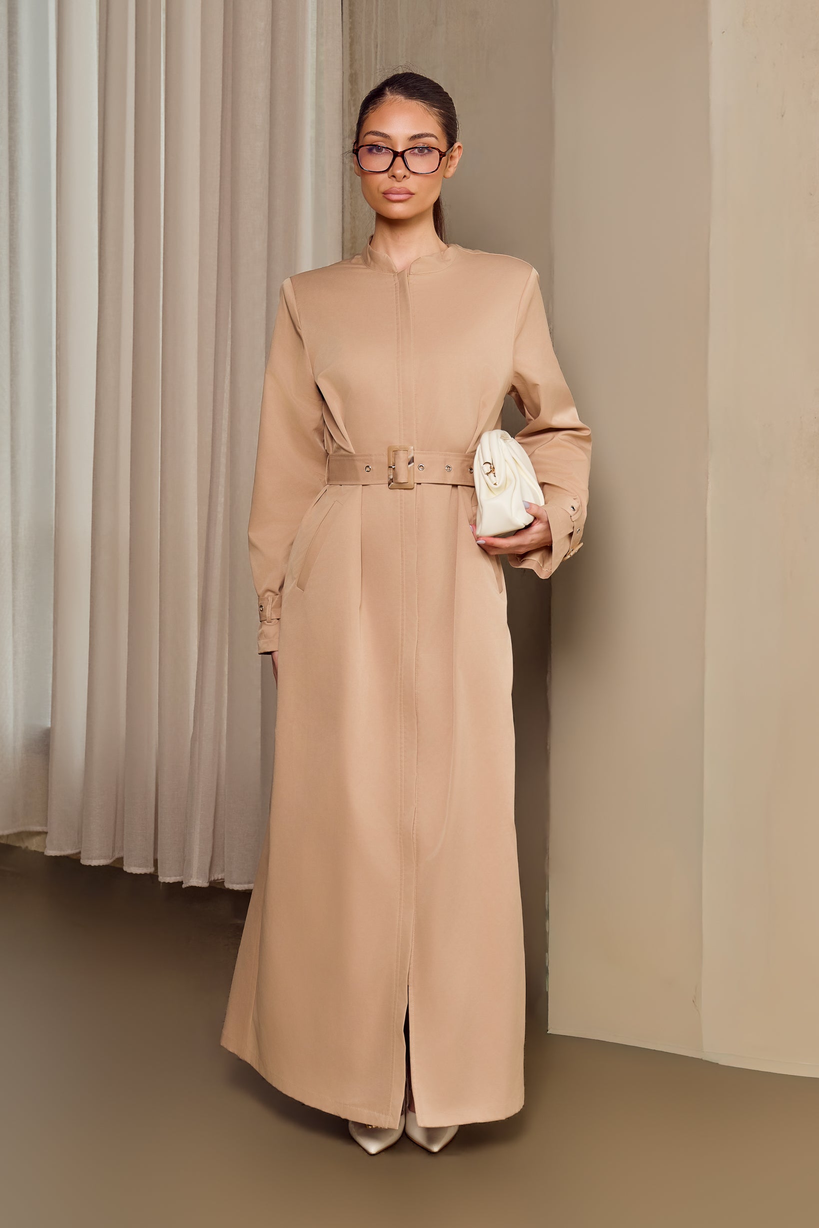 Column Trench Coat