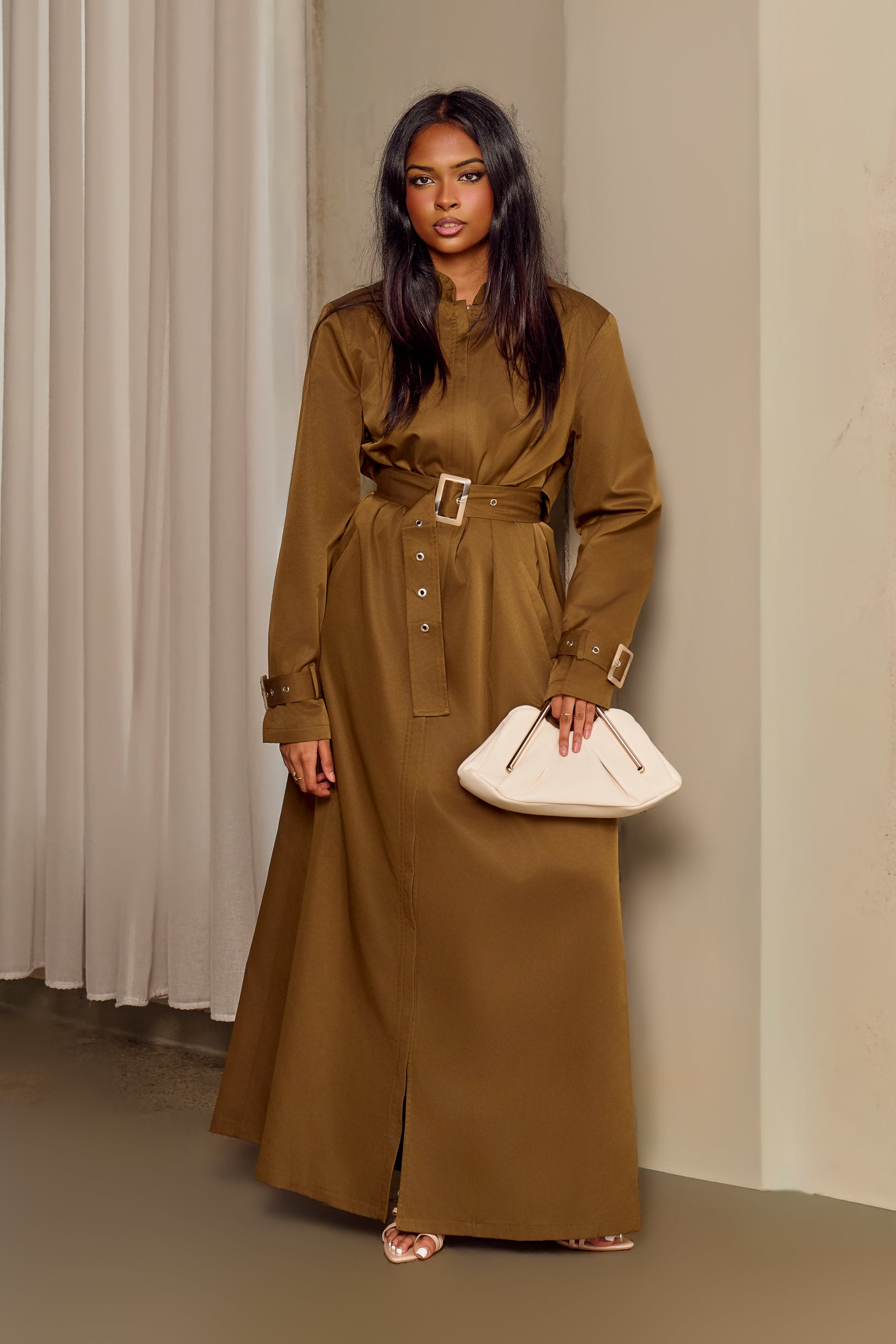 Column Trench Coat