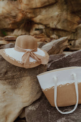 Ensemble sac fourre-tout et chapeau de plage