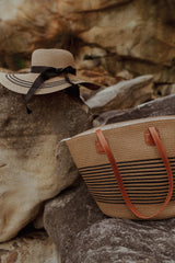 Ensemble sac fourre-tout et chapeau de plage