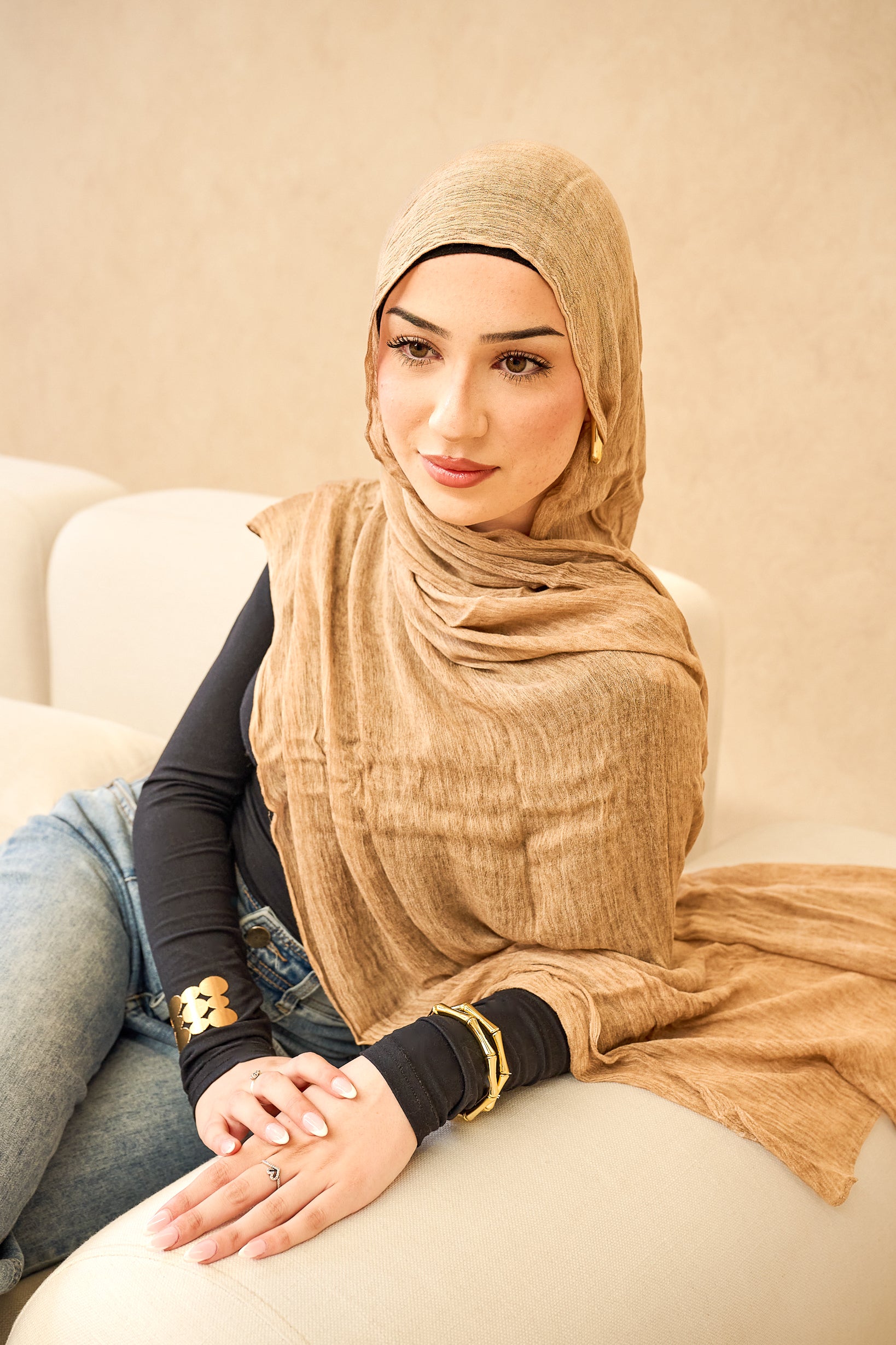 CMS001-GoldenBrown-shawl-hijab
