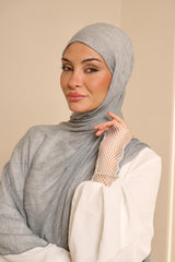 Èlan Luxe Crinkled Shawl - Shades of Blue