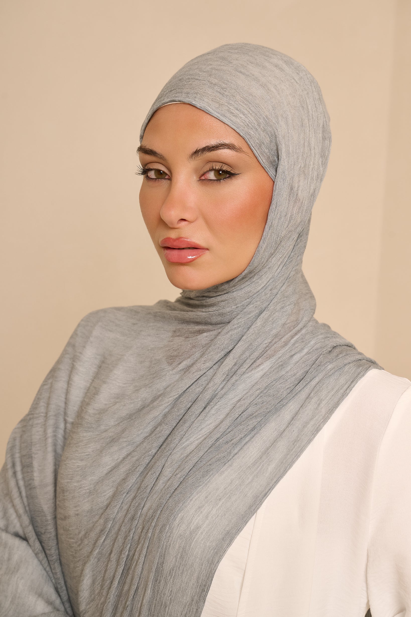 Èlan Luxe Crinkled Shawl - Shades of Blue