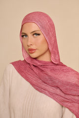 Èlan Luxe Crinkled Shawl - Shades of Purple