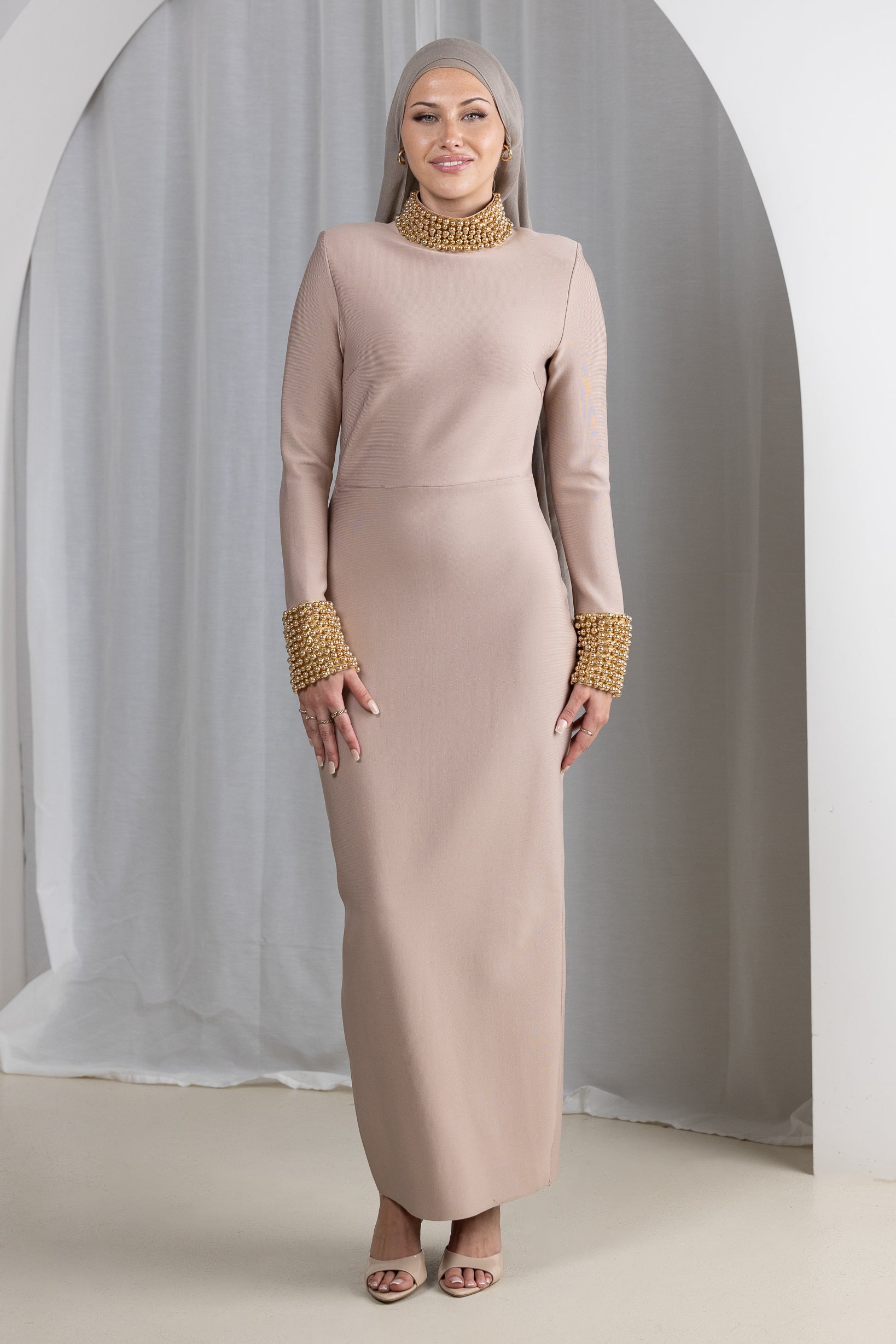 EVE004-BEI-dress-abaya