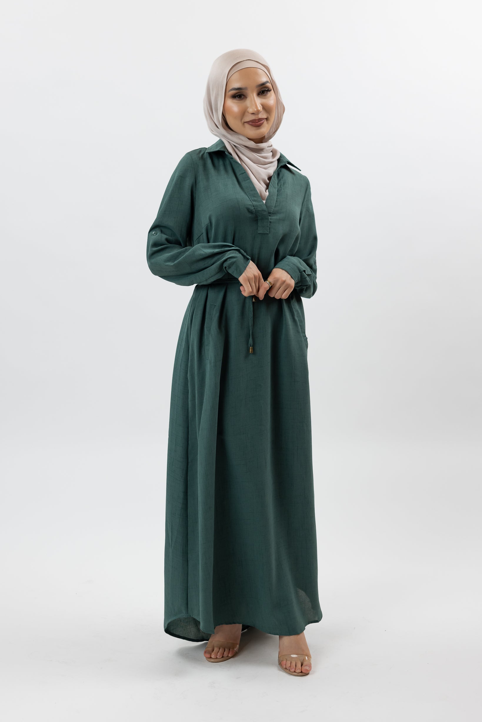 HC2163-GRN-dress-abaya