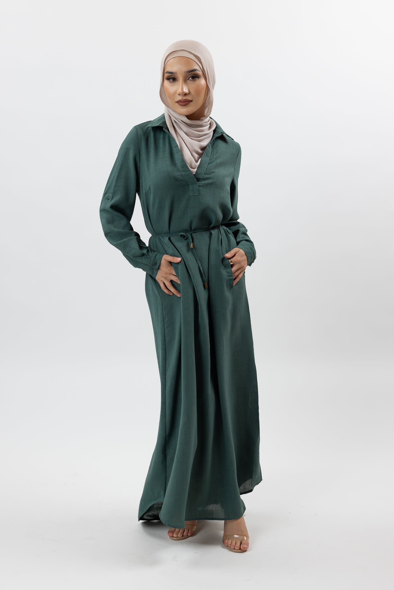 HC2163-GRN-dress-abaya