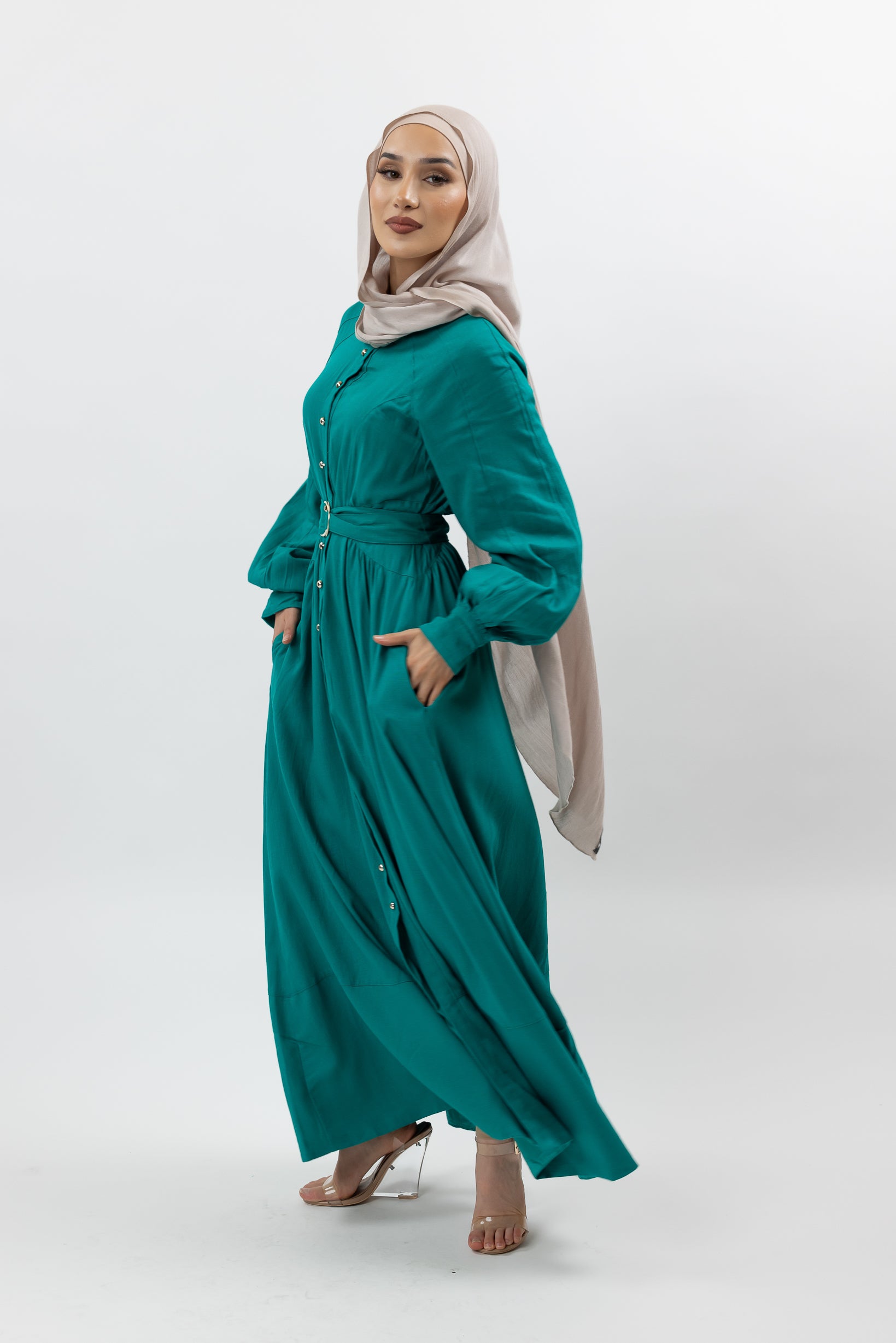 K1064-RGRN-abaya-dress-linen