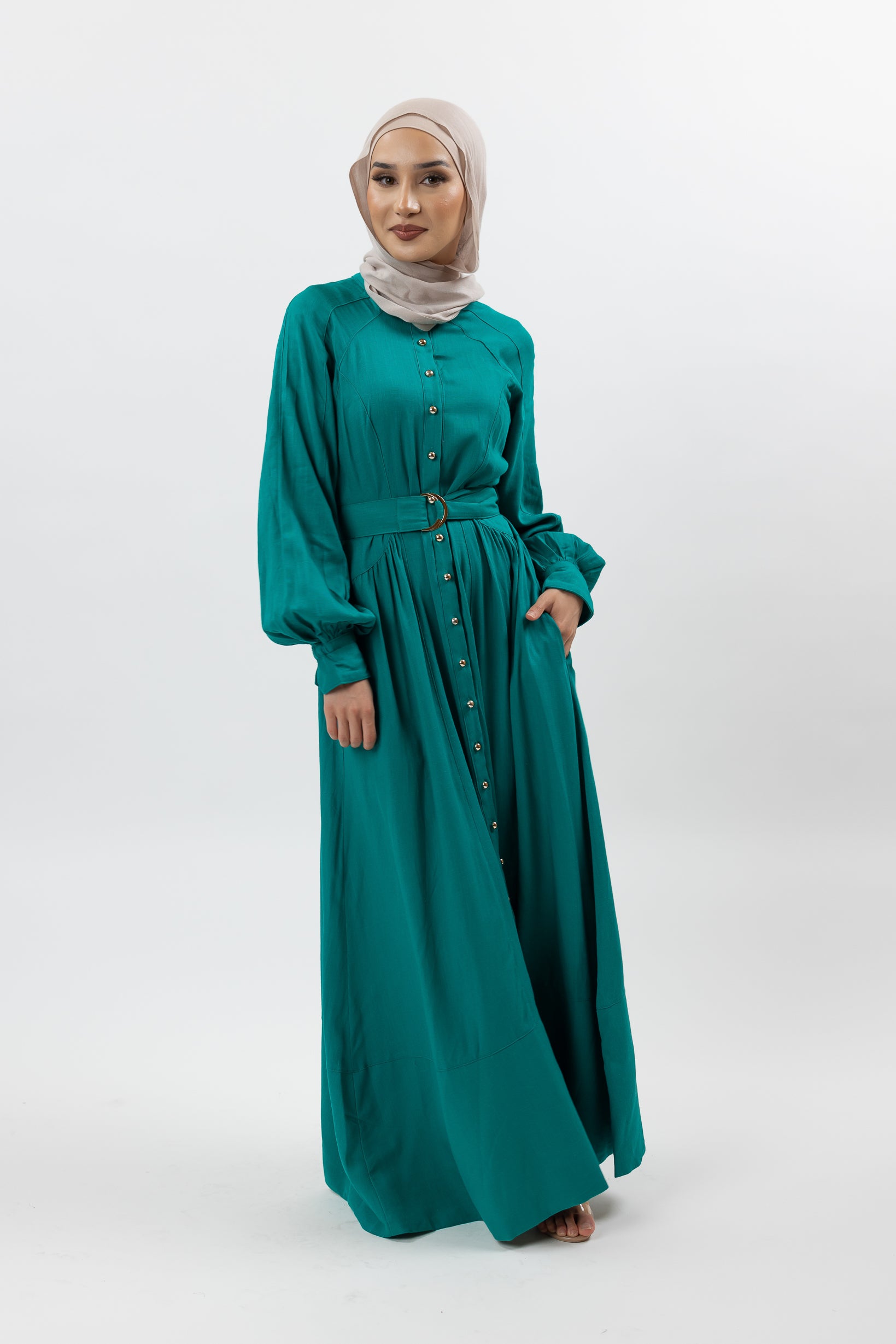 K1064-RGRN-abaya-dress-linen