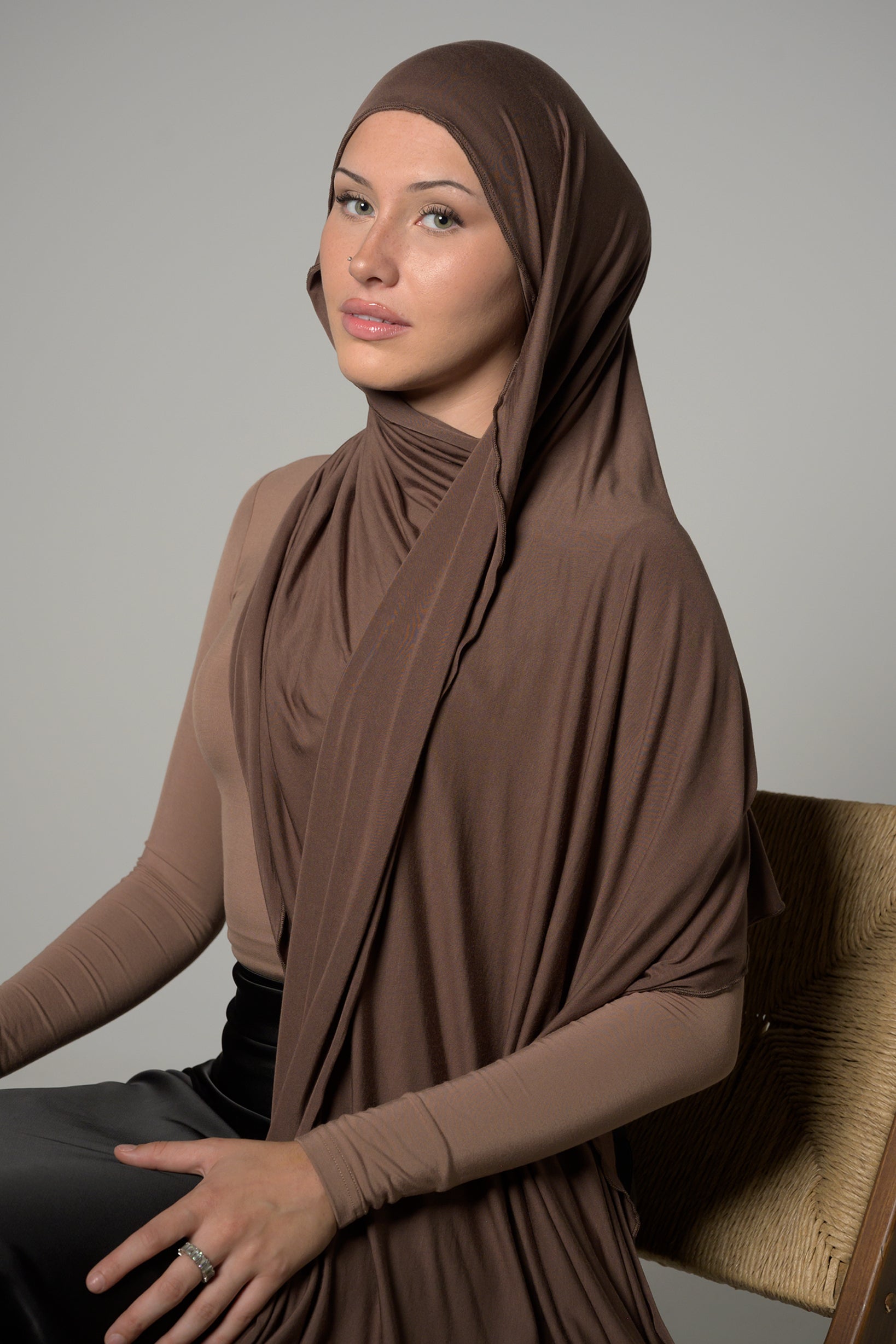 Instant Jersey Hijab - Dark Shades