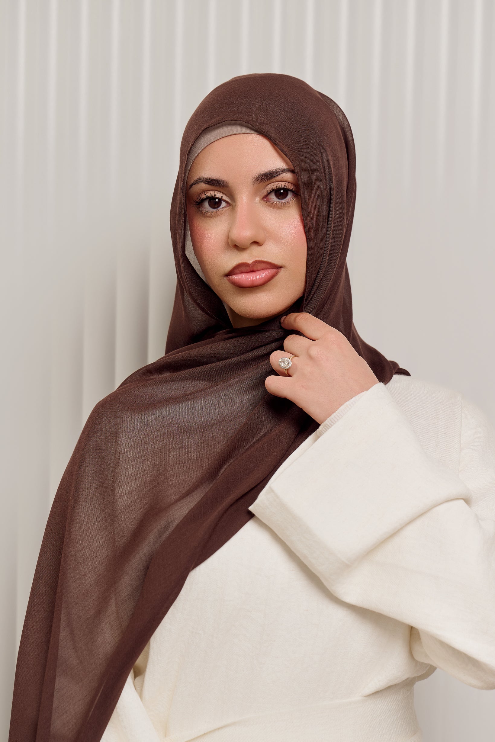 Luxe Modal Shawl - Shades of Brown