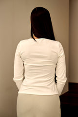 Gold Calet Button Top