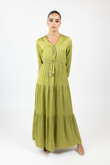 M7309Linegreen-abaya-dress