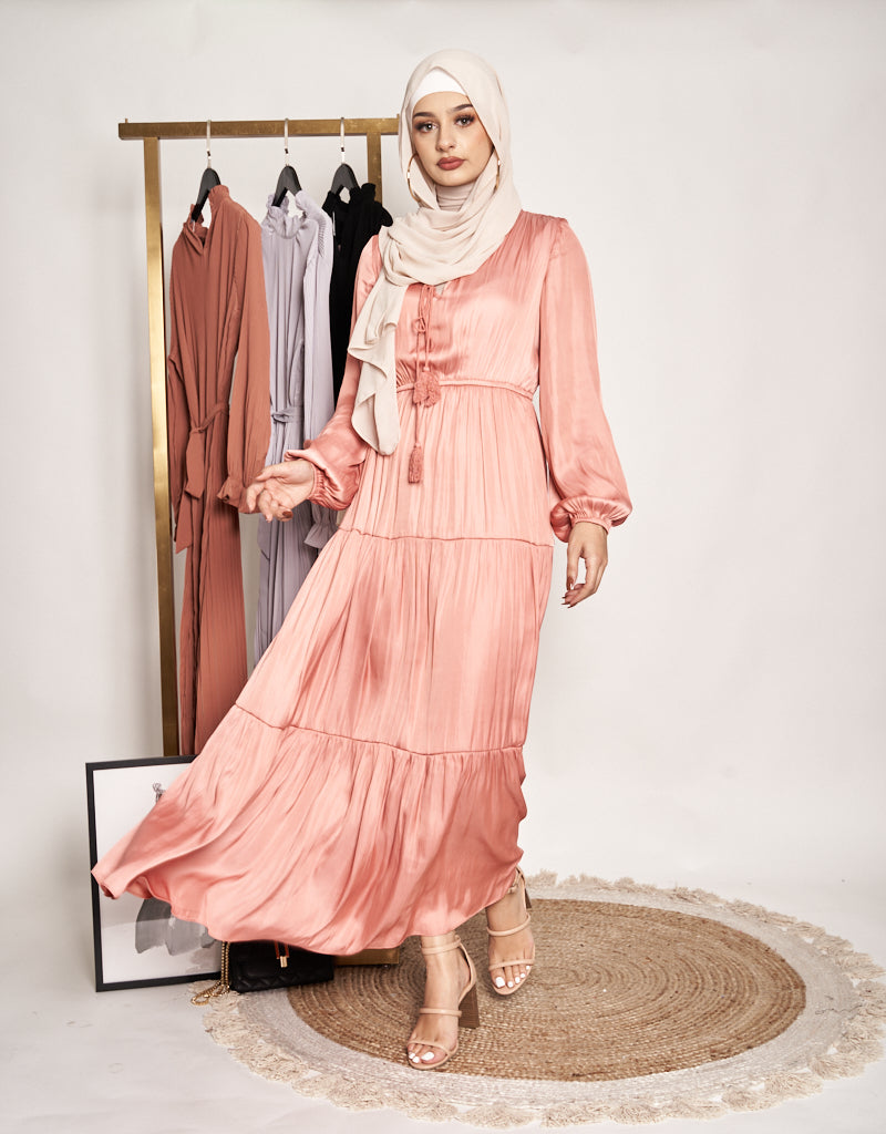 M7309Orangepink-abaya-dress