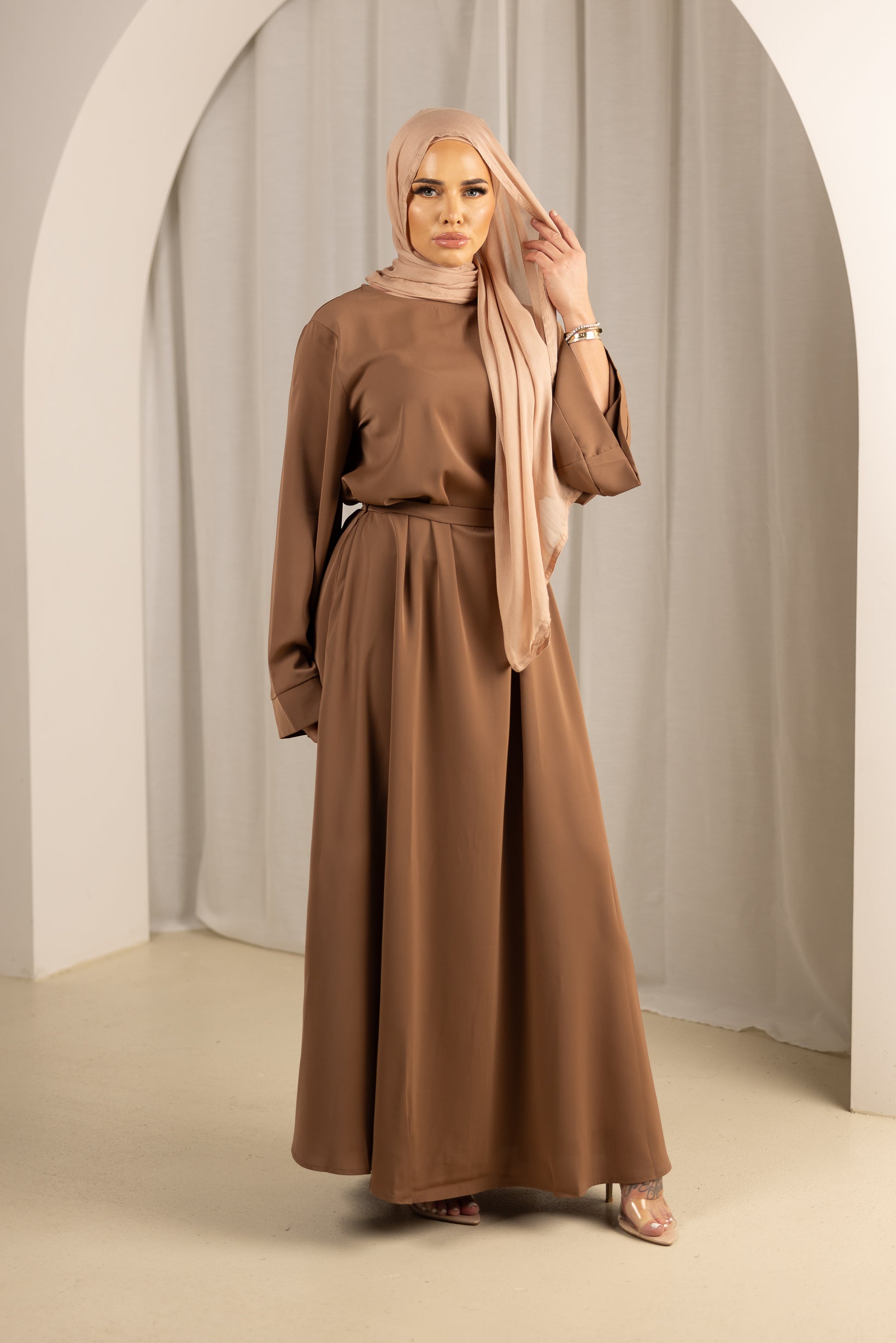 M7635Coffee-abaya-dress